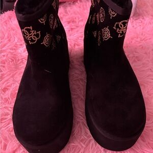 Guess Black Ankle Boots Casual Style